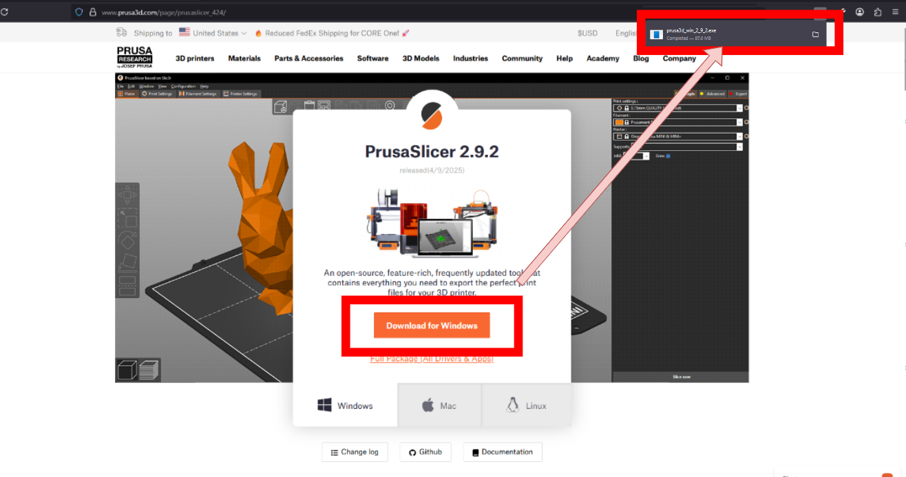 screenshot of opening the file explorer